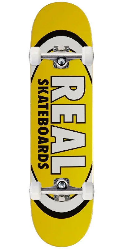 Real Team Classic Oval Skateboard Complete - Yellow - 8.06"