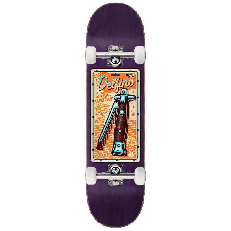 Santa Cruz Delfino Switchblade Comb Skateboard Complete - 8.25"