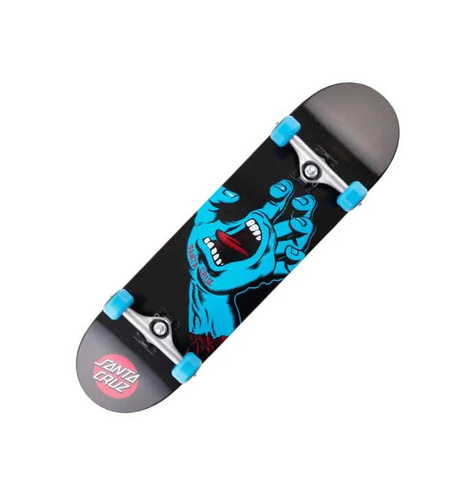 Santa Cruz Full Screaming Hand Kids Skateboard (Black)