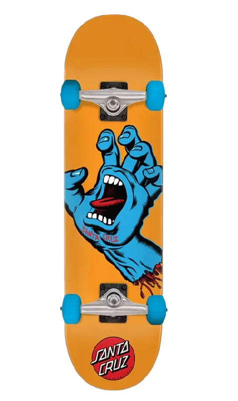 Santa Cruz Screaming Hand Skateboard Orange 7.8in