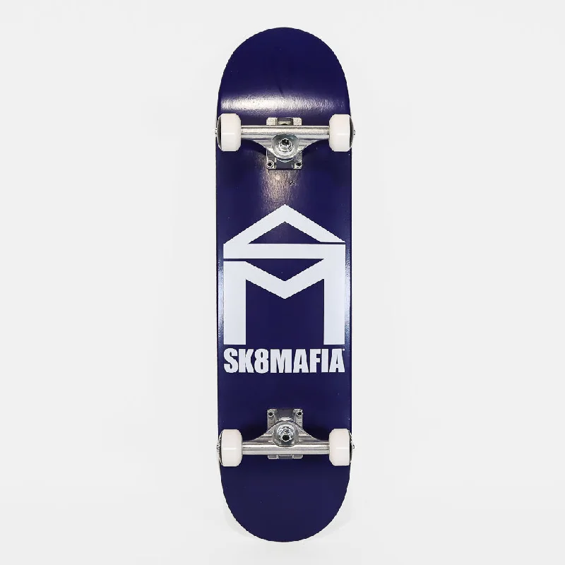 SK8 Mafia - 7.875" House Logo Complete Skateboard - Blue