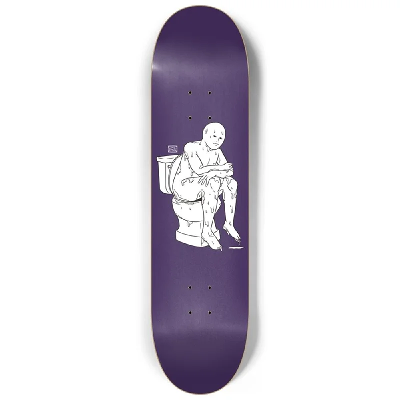 The Thinker Purple 8.25" Custom Skateboard or Wall Art