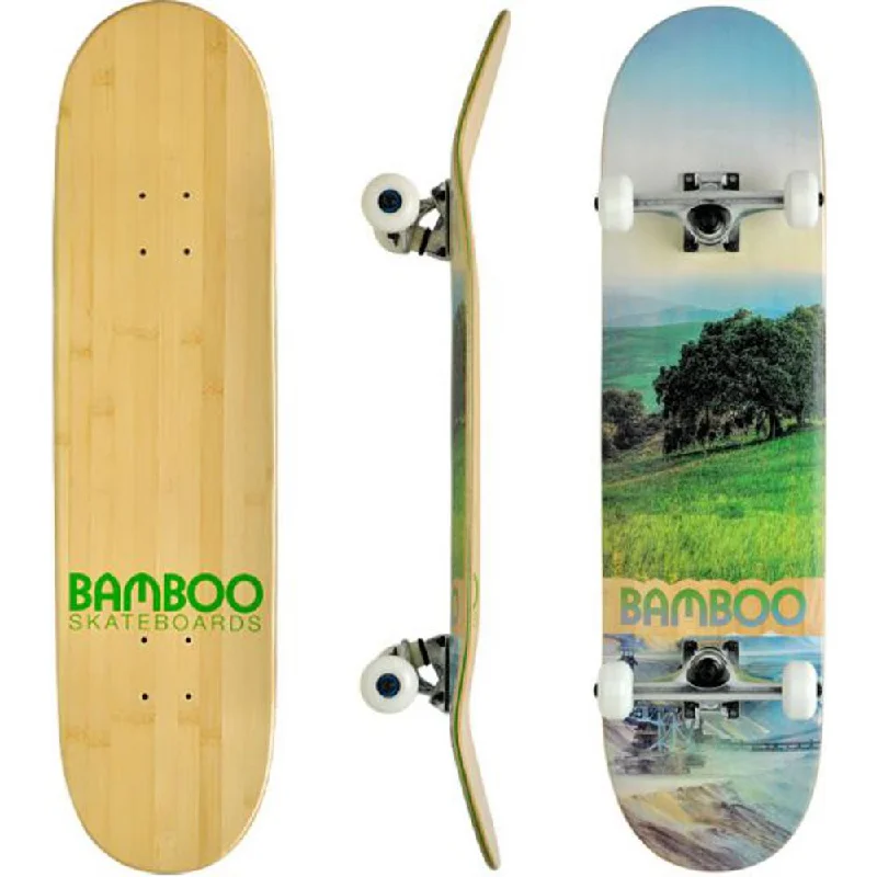 Valley Disaster Graphic Bamboo Skateboard