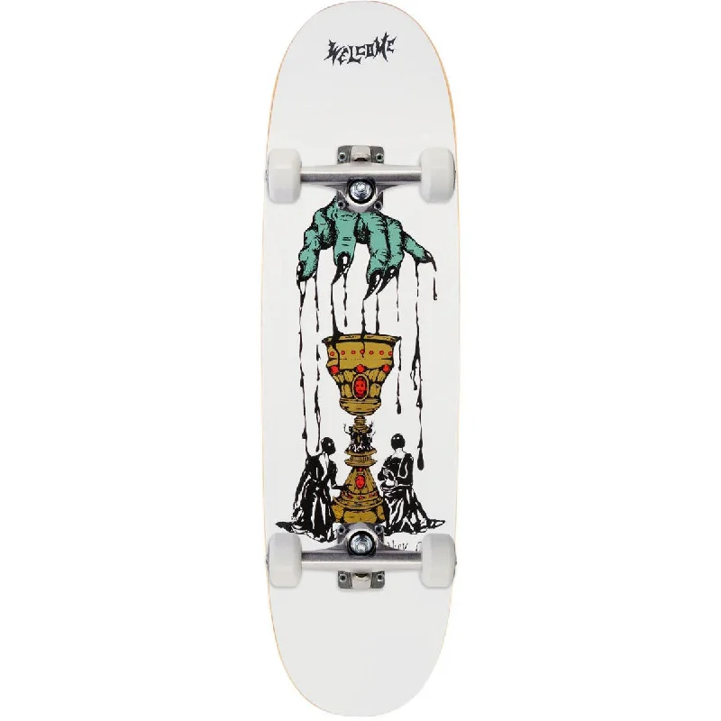 Welcome Chalice Nick Garcia On A Son Of Boline Skateboard Complete - White - 8.80"