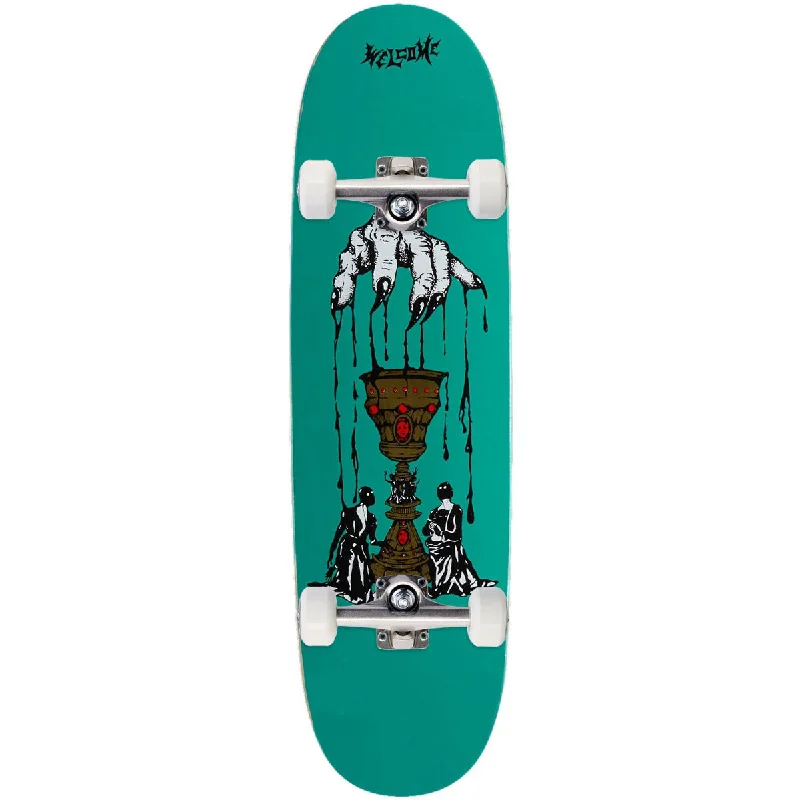 Welcome Chalice On A Son Of Boline Skateboard Complete - Teal - 8.80"