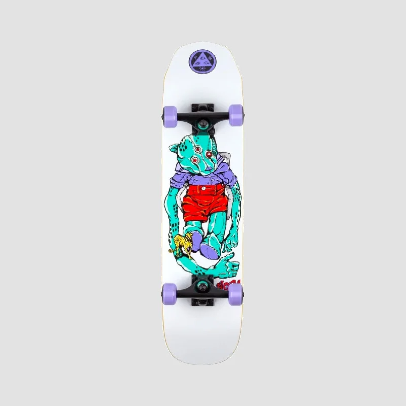 Welcome Teddy Skateboard on Scaled Down Wicked Princess White - 7.75"