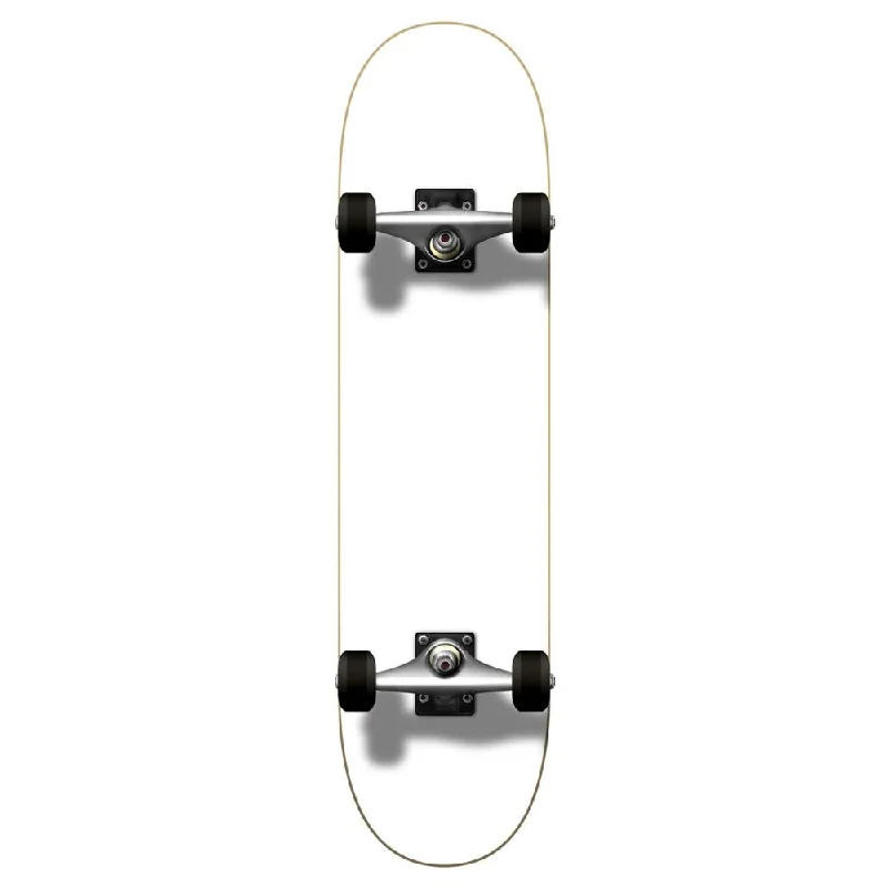 Yocaher Blank Complete Skateboard - Painted White