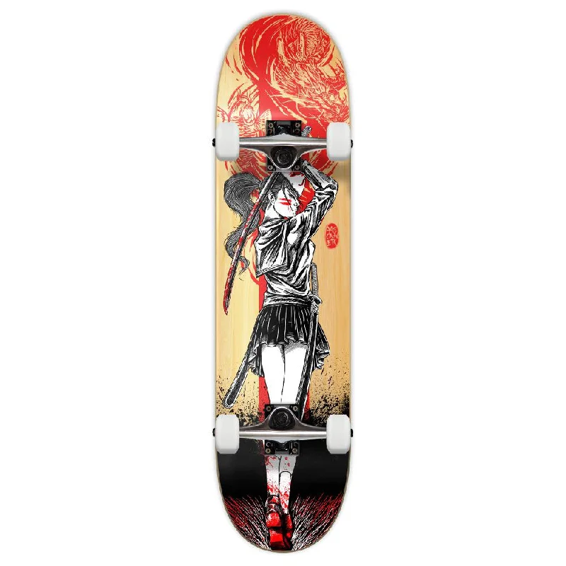 Yocaher Girl Buraddisō Samurai Red Dragon 7.75" Skateboard