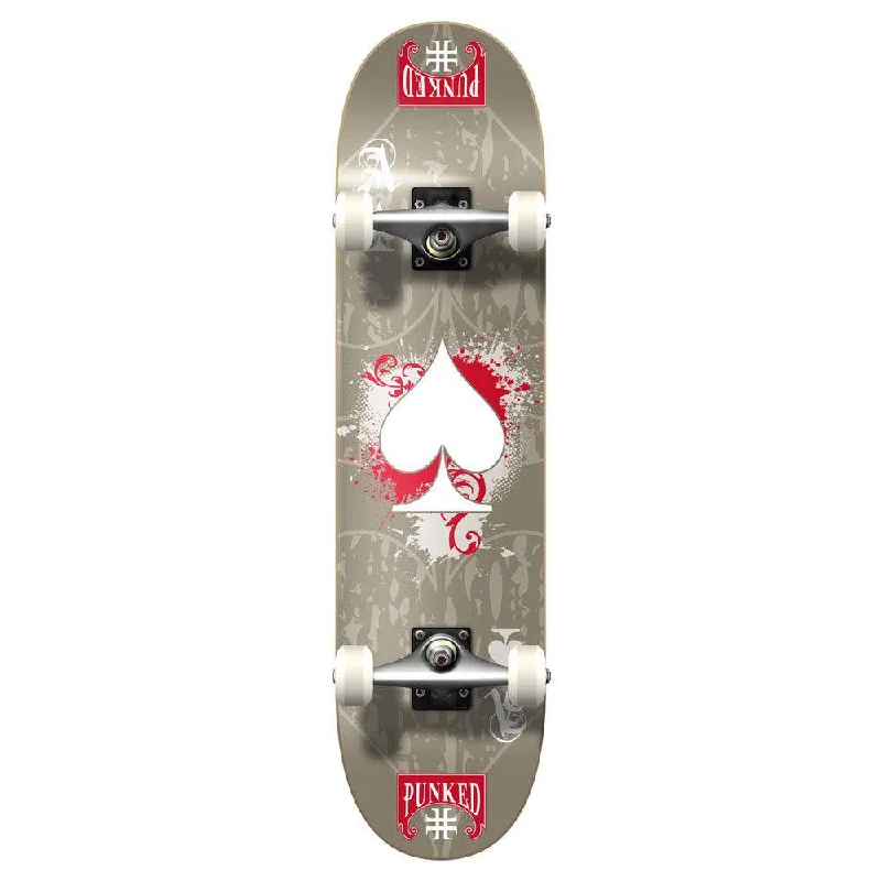 Yocaher Graphic Complete 7.75" Skateboard - Ace Grey