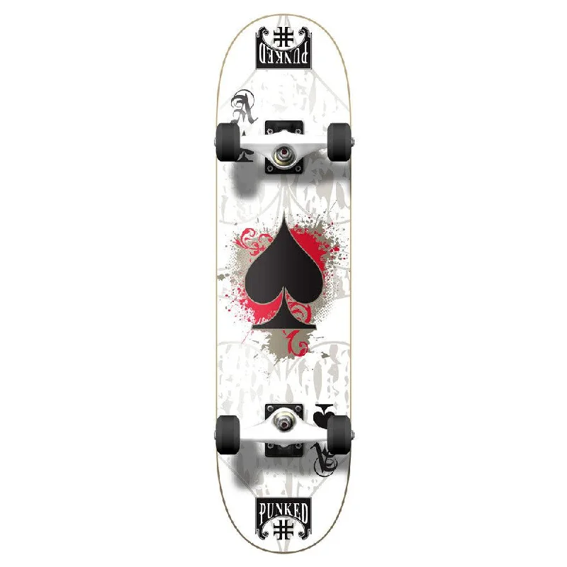 Yocaher Graphic Complete 7.75" Skateboard - Ace White