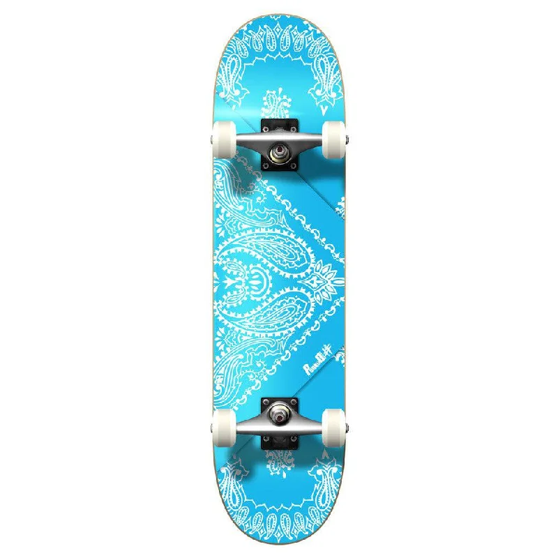 Yocaher Graphic Complete 7.75" Skateboard - Bandana SkyBlue