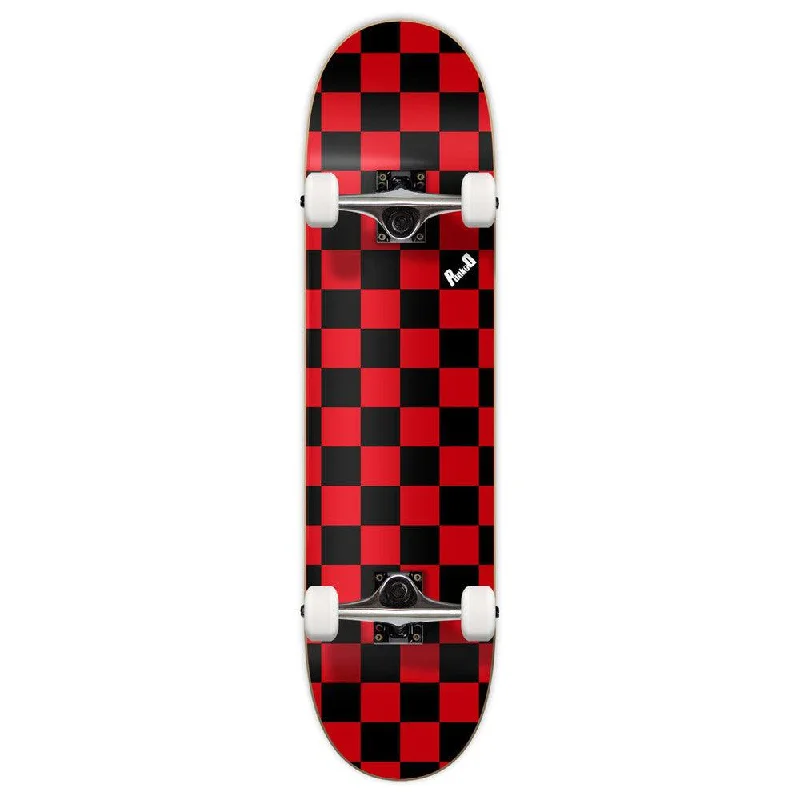 Yocaher Graphic Complete 7.75" Skateboard - Checker Red