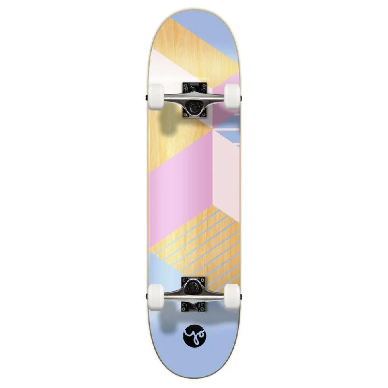 Yocaher Geometric Purple  7.75" Skateboard - Geometric Series