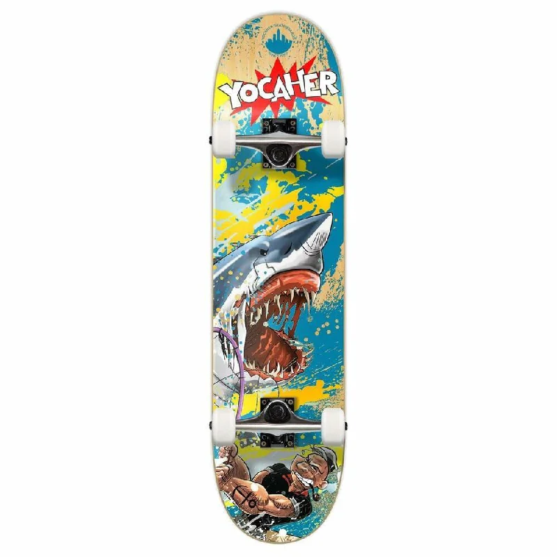 Yocaher Graphic Complete 7.75" Skateboard - Retro Series - Fishing