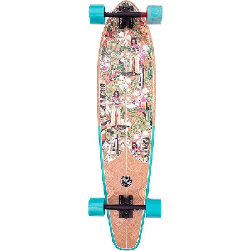 Z-Flex Roundtail 39" Banana Train Kicktail Longboard