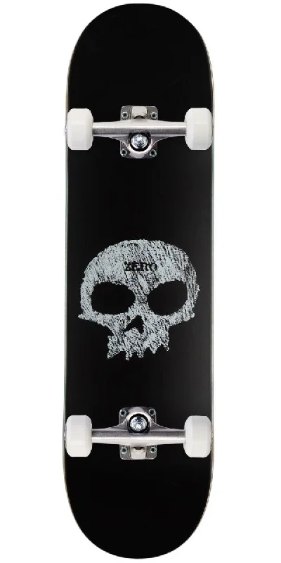 Zero Single Skull Chalkboard Skateboard Complete - 8.25"