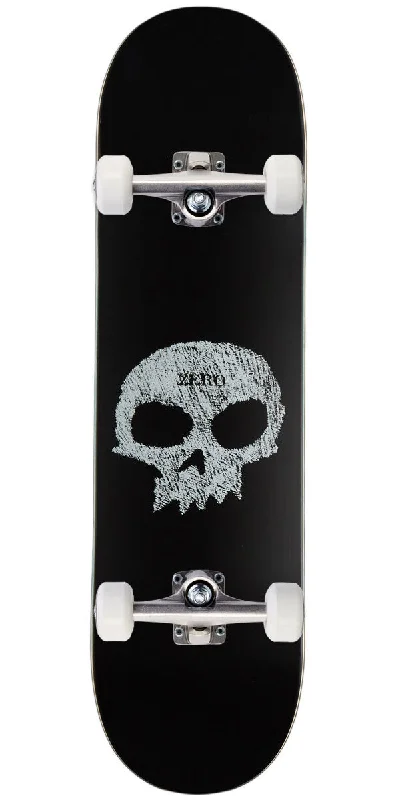 Zero Single Skull Chalkboard Skateboard Complete - 8.50"